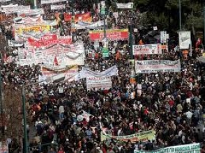 Греческие профсоюзы проводят всеобщую 48-часовую забастовку